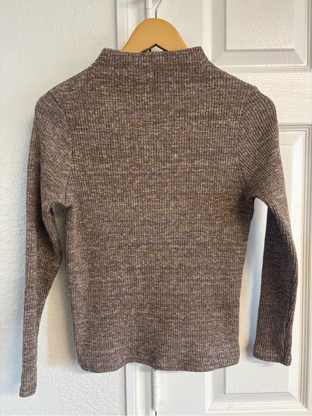 Rita Row Mock-Neck Ribbed Knit‎ Top Size XS